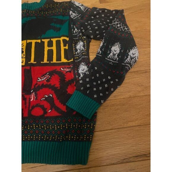 Game of Thrones men's 100% cotton knit long sleeve pullover sweater size small - Picture 2 of 8